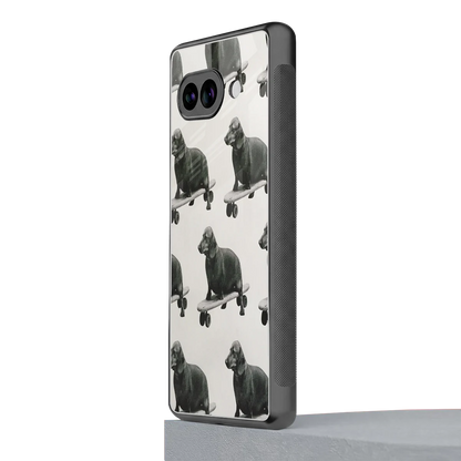 Pup Skater google pixel 10a mobile cover | shockproof glass phone case