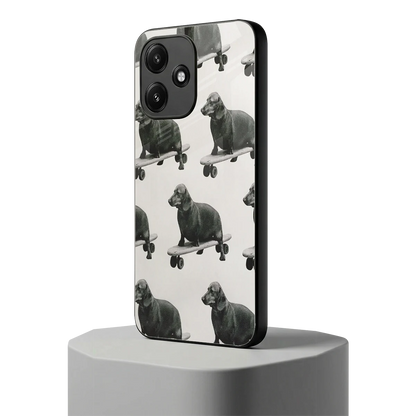 Pup Skater redmi 12 5g mobile cover | shockproof glass phone case