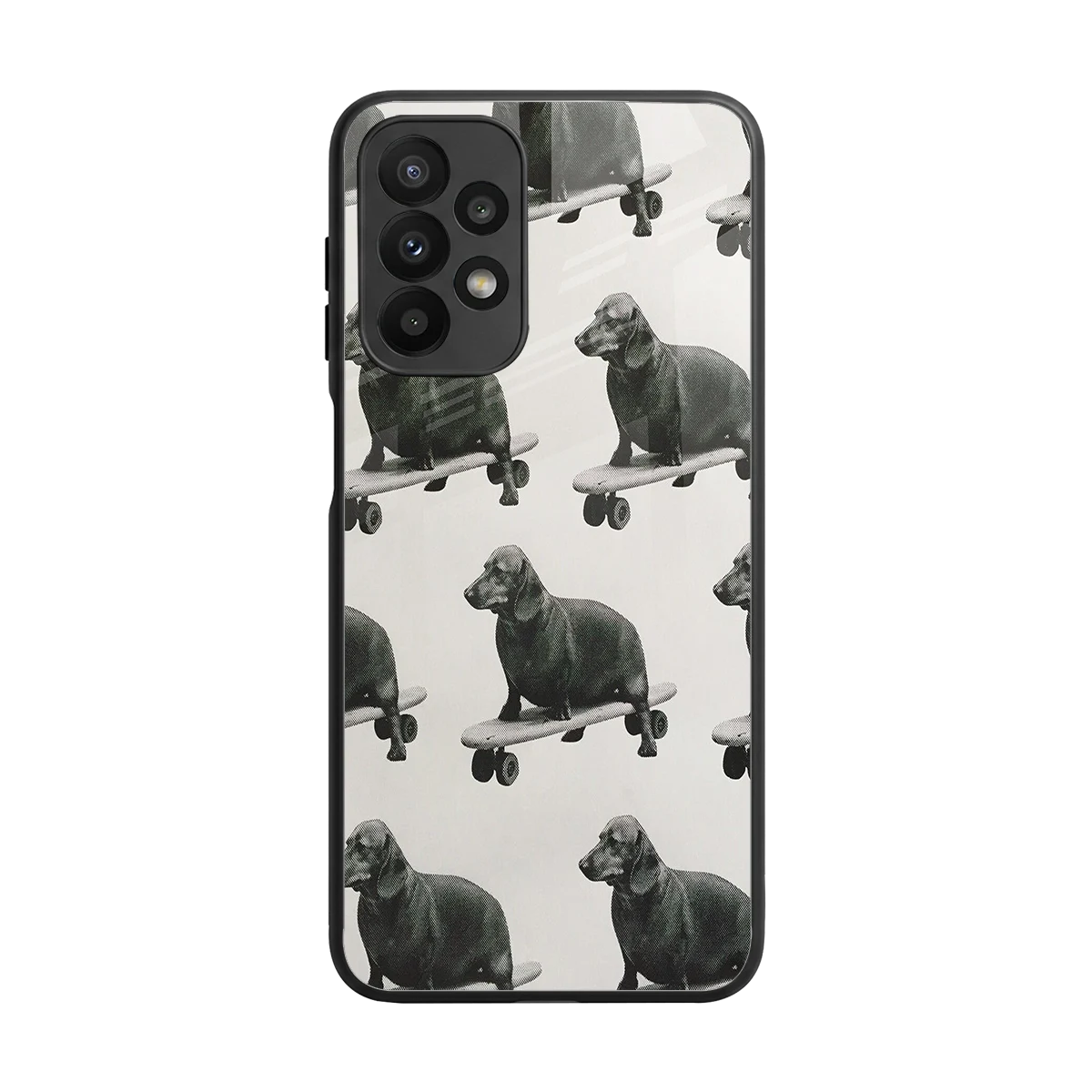 Pup Skater back phone cover | glass case for samsung galaxy a23