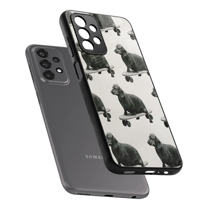 Pup Skater sleek samsung galaxy a23 cover with tempered glass back and TPU edges