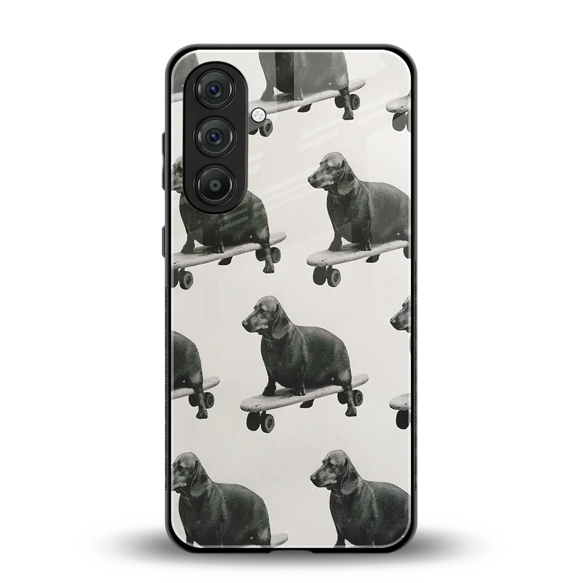 Pup Skater back phone cover | glass case for samsung galaxy a14 5g