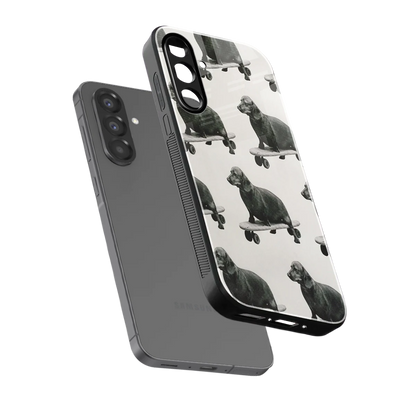Pup Skater sleek samsung galaxy a36 5g cover with tempered glass back and TPU edges