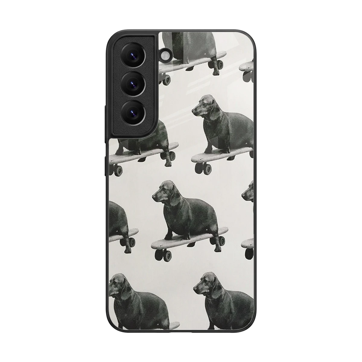 Pup Skater back phone cover | glass case for samsung galaxy s22