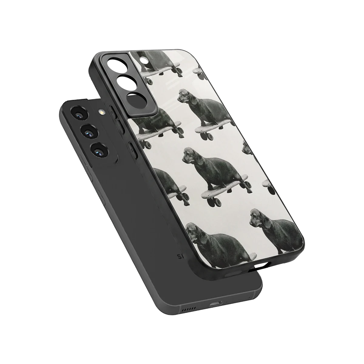 Pup Skater sleek samsung galaxy s22 cover with tempered glass back and TPU edges
