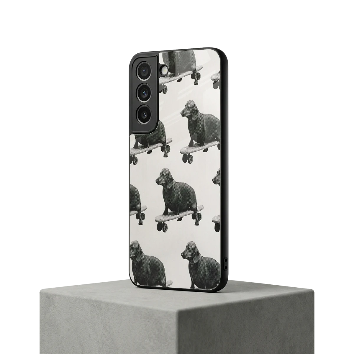 Pup Skater samsung galaxy s22 mobile cover | shockproof glass phone case