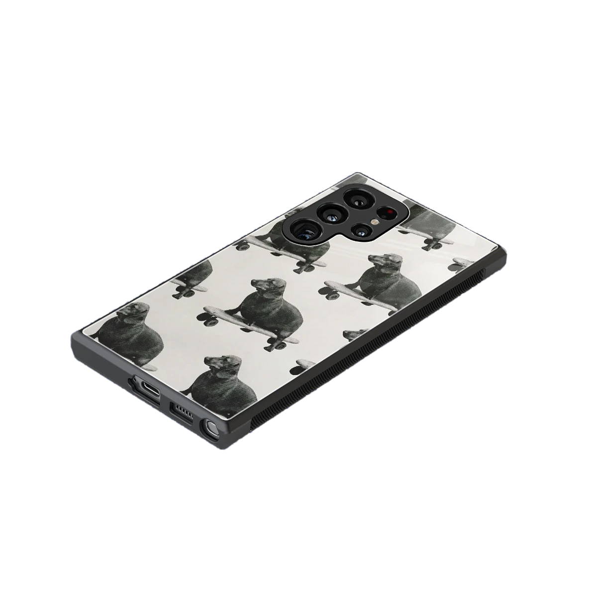 Pup Skater stylish phone case for samsung galaxy s23 ultra | glossy glass and slim fit