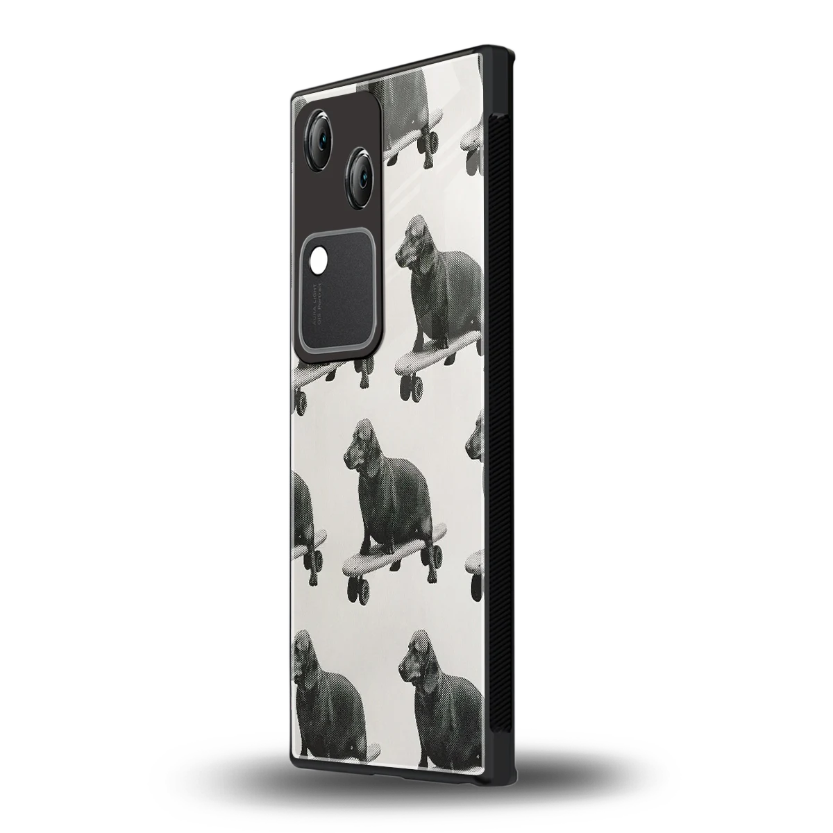 Pup Skater vivo v30 mobile cover | shockproof glass phone case