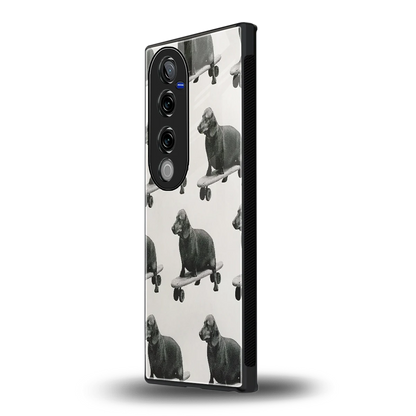 Pup Skater vivo v40 pro mobile cover | shockproof glass phone case