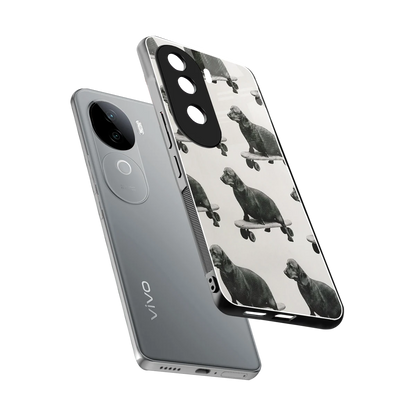 Pup Skater sleek vivo v40e cover with tempered glass back and TPU edges