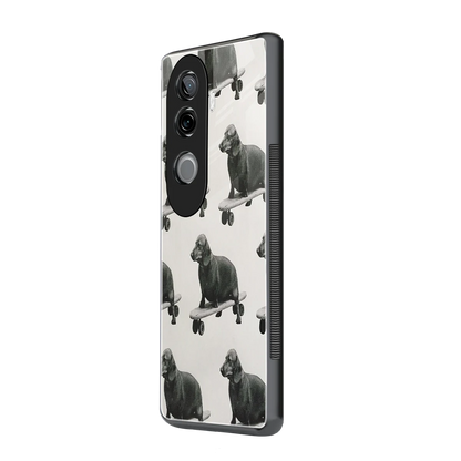 Pup Skater vivo v40e mobile cover | shockproof glass phone case