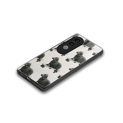 Pup Skater stylish phone case for vivo v40e | glossy glass and slim fit