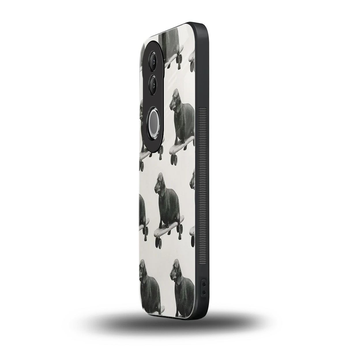 Pup Skater vivo v50 mobile cover | shockproof glass phone case
