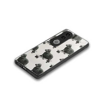 Pup Skater stylish phone case for vivo v50 | glossy glass and slim fit