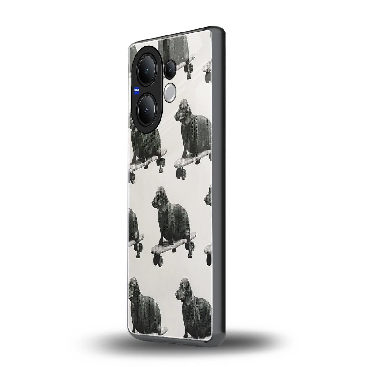 Pup Skater vivo v60 mobile cover | shockproof glass phone case