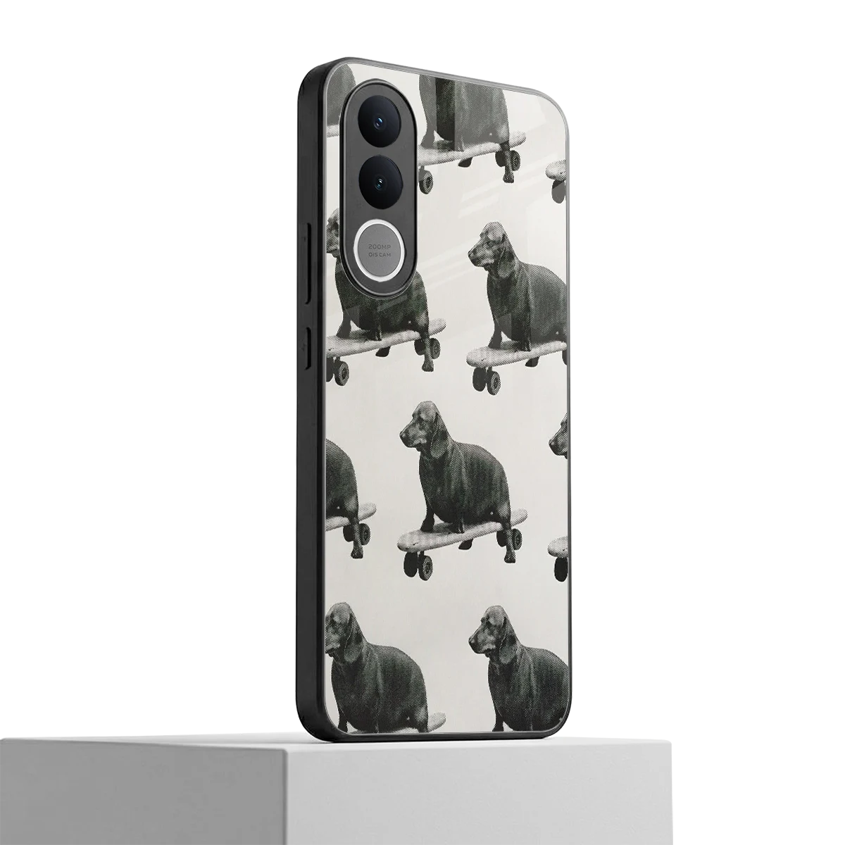 Pup Skater vivo v70 fe mobile cover | shockproof glass phone case