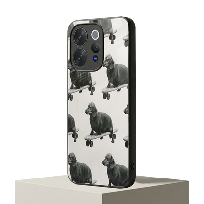 Pup Skater vivo v70 mobile cover | shockproof glass phone case