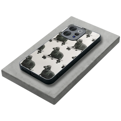 Pup Skater stylish phone case for vivo v70 elite | glossy glass and slim fit