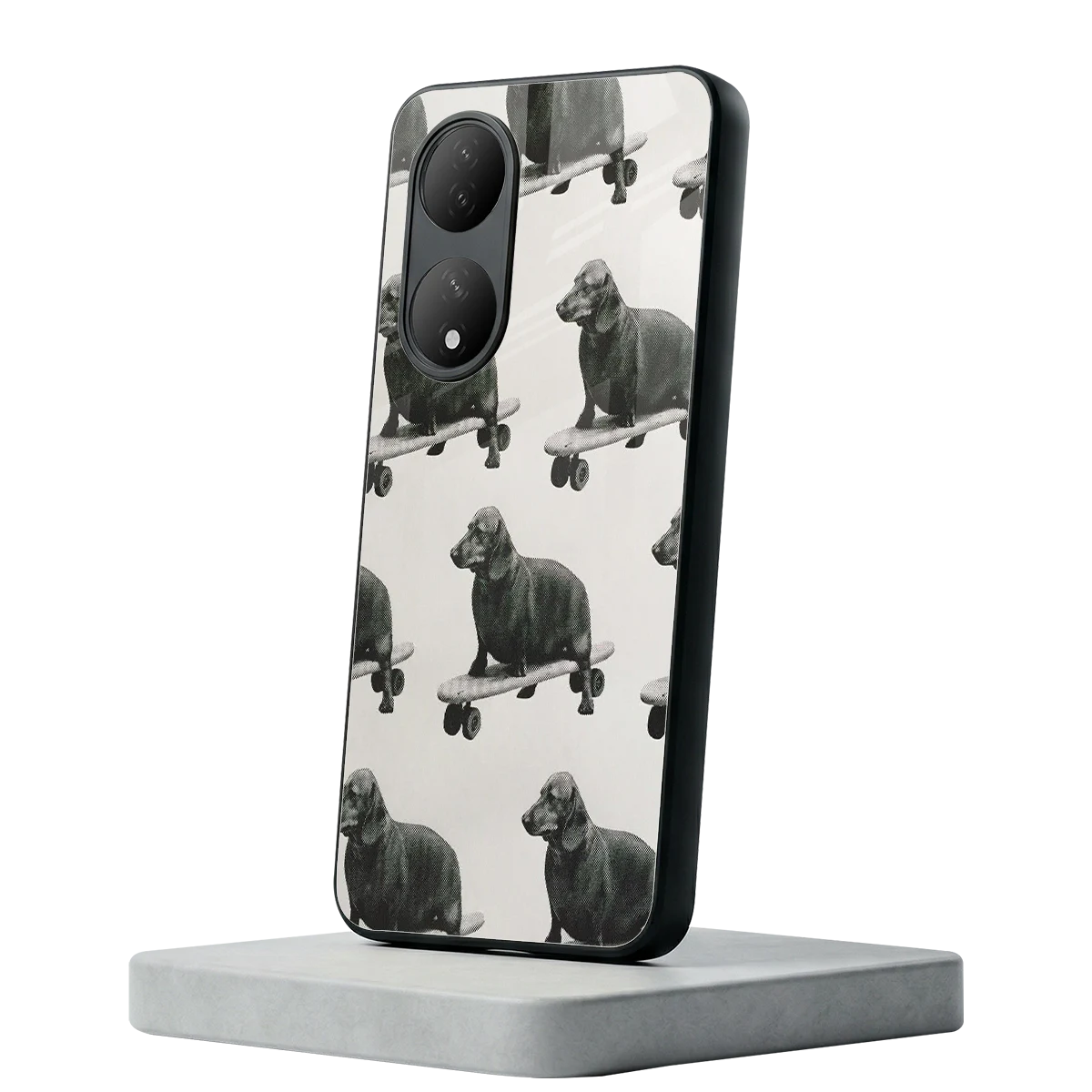 Pup Skater Vivo-y100 mobile cover | shockproof glass phone case
