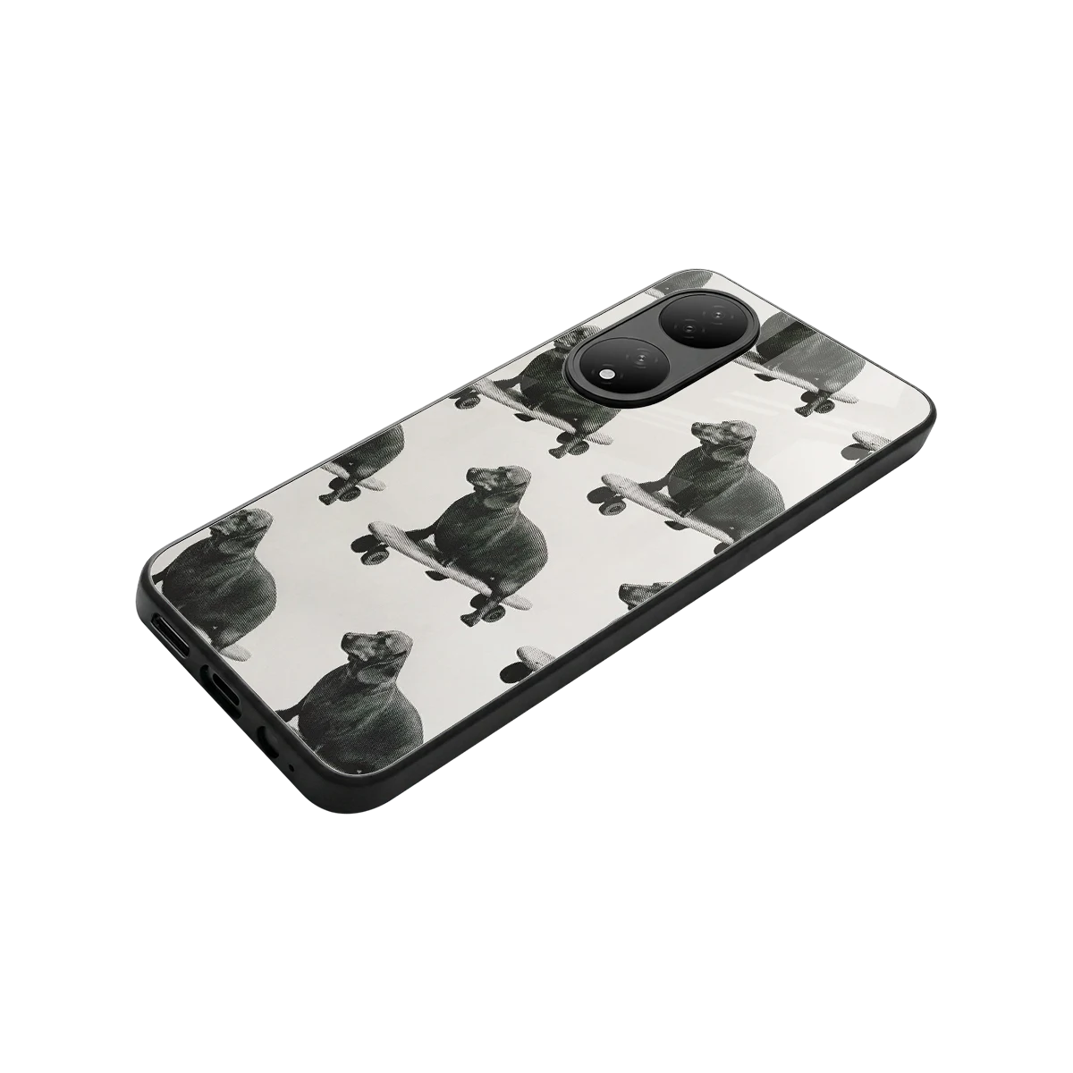 Pup Skater stylish phone case for Vivo-y100 | glossy glass and slim fit
