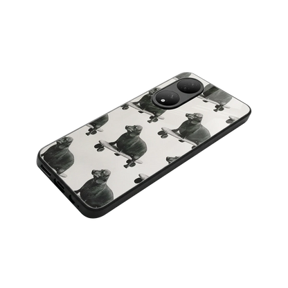 Pup Skater stylish phone case for Vivo-y100 | glossy glass and slim fit
