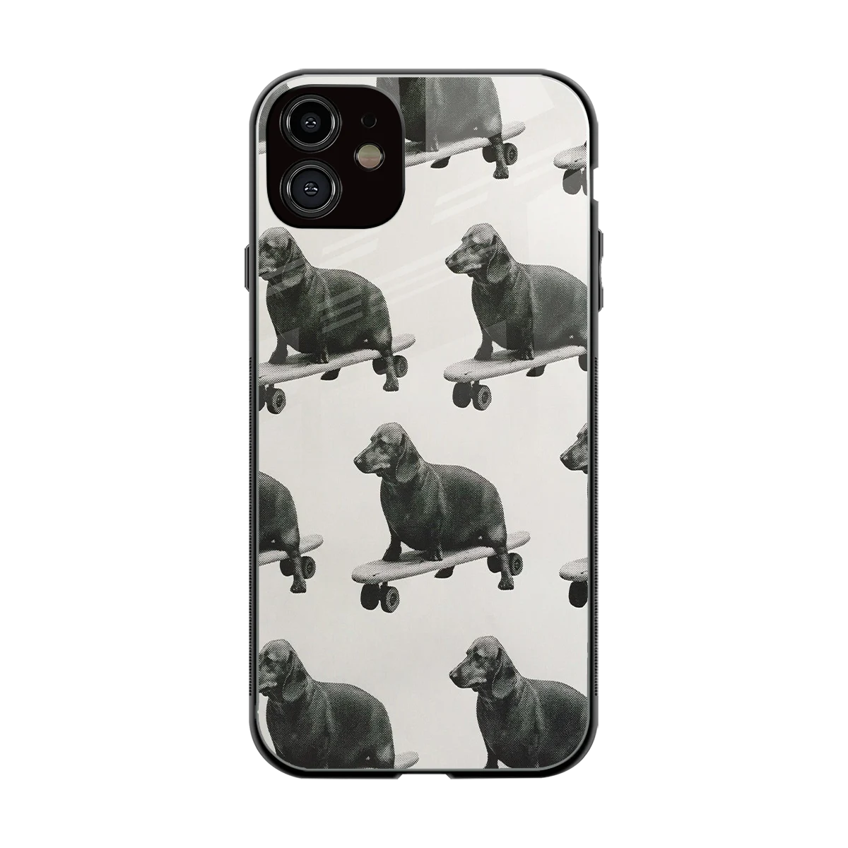 Pup Skater back phone cover | glass case for iphone 11