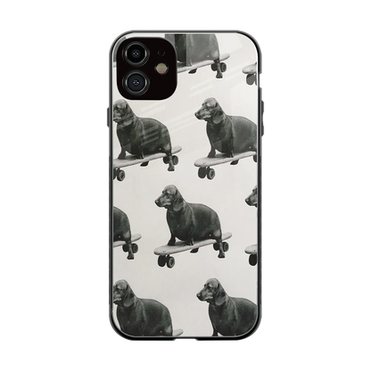 Pup Skater back phone cover | glass case for iphone 11