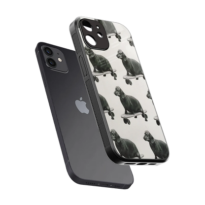 Pup Skater sleek iphone 11 cover with tempered glass back and TPU edges