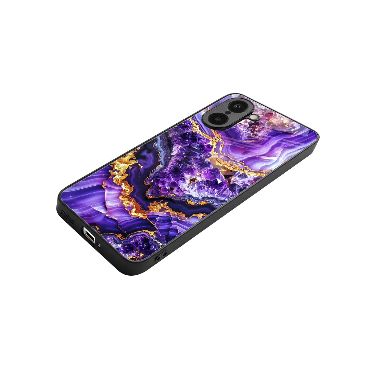 Purple Majesty stylish phone case for oneplus nord ce5 5g | glossy glass and slim fit