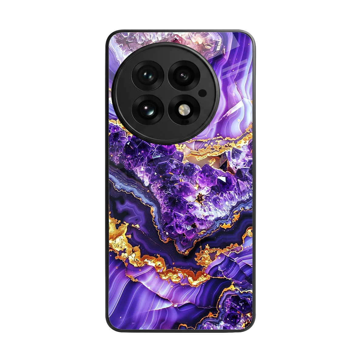 Purple Majesty back phone cover | glass case for oneplus 13