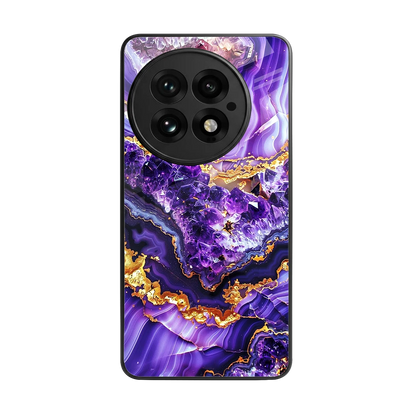 Purple Majesty back phone cover | glass case for oneplus 13