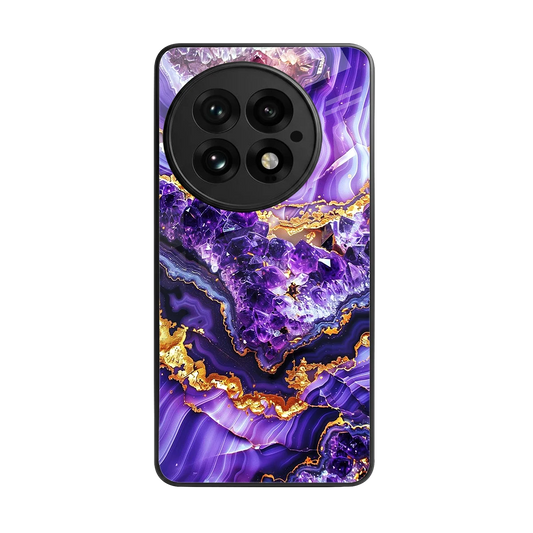 Purple Majesty back phone cover | glass case for oneplus 13