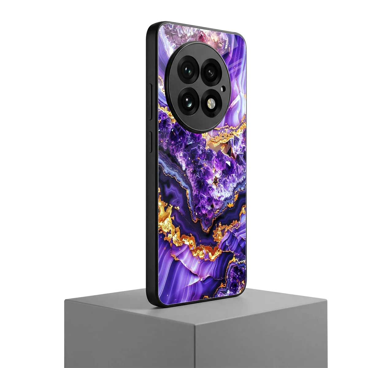 Purple Majesty oneplus 13 mobile cover | shockproof glass phone case