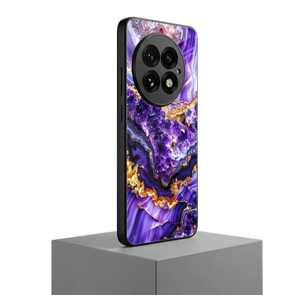 Purple Majesty oneplus 13 mobile cover | shockproof glass phone case