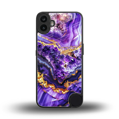 Purple Majesty back phone cover | glass case for cmf nothing phone 1