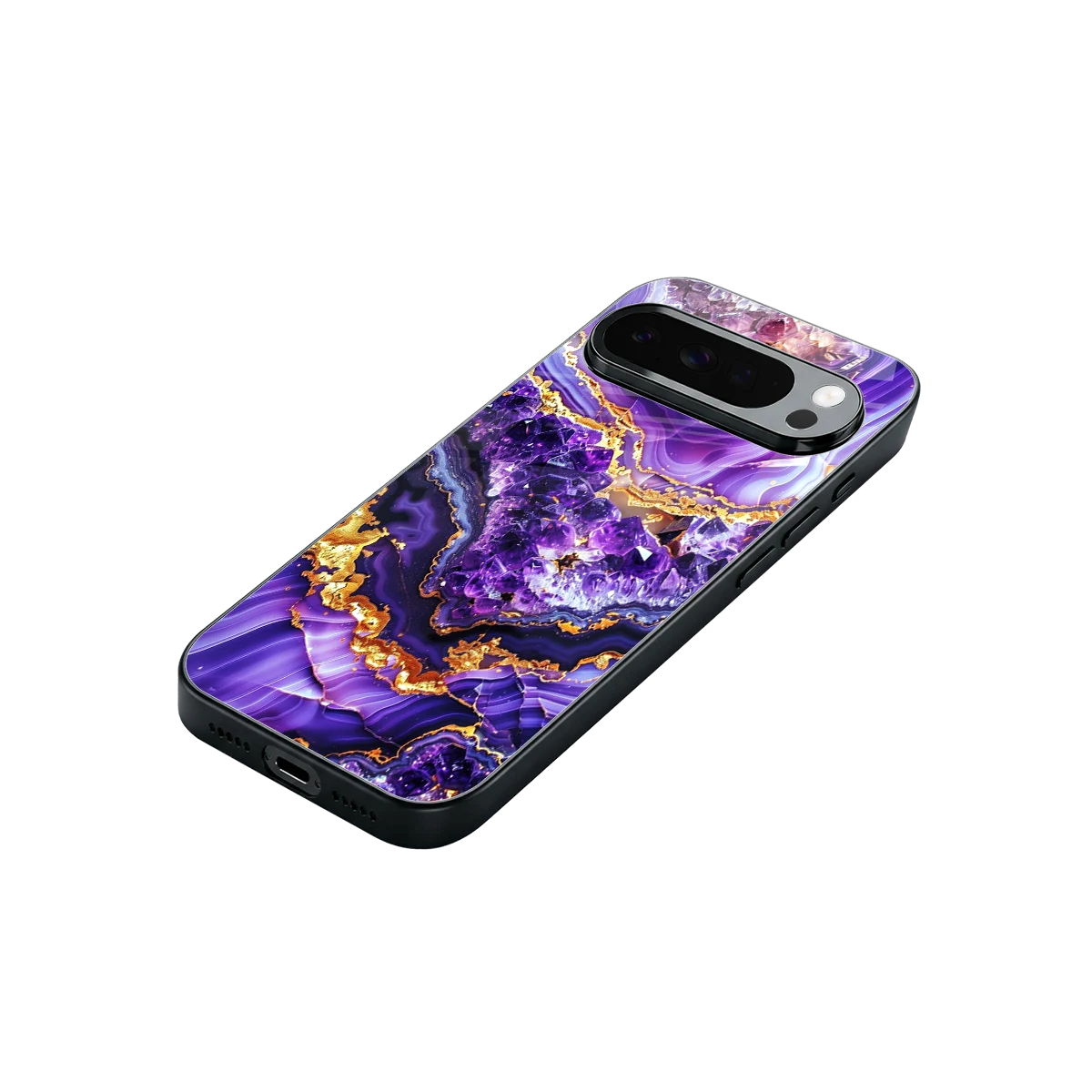 Purple Majesty stylish phone case for google pixel 10 pro xl | glossy glass and slim fit