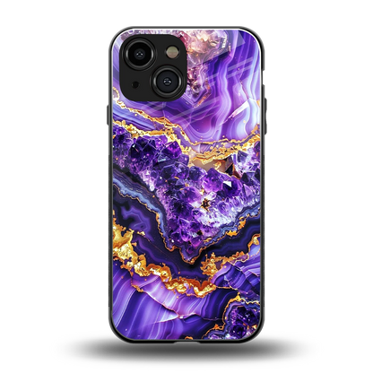 Purple Majesty back phone cover | glass case for iphone 13 mini