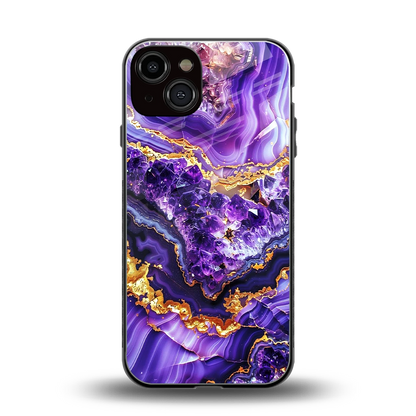 Purple Majesty back phone cover | glass case for iphone 13