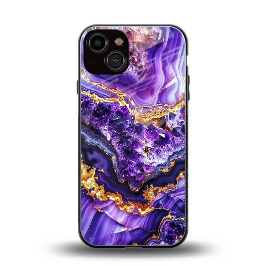 Purple Majesty back phone cover | glass case for iphone 13