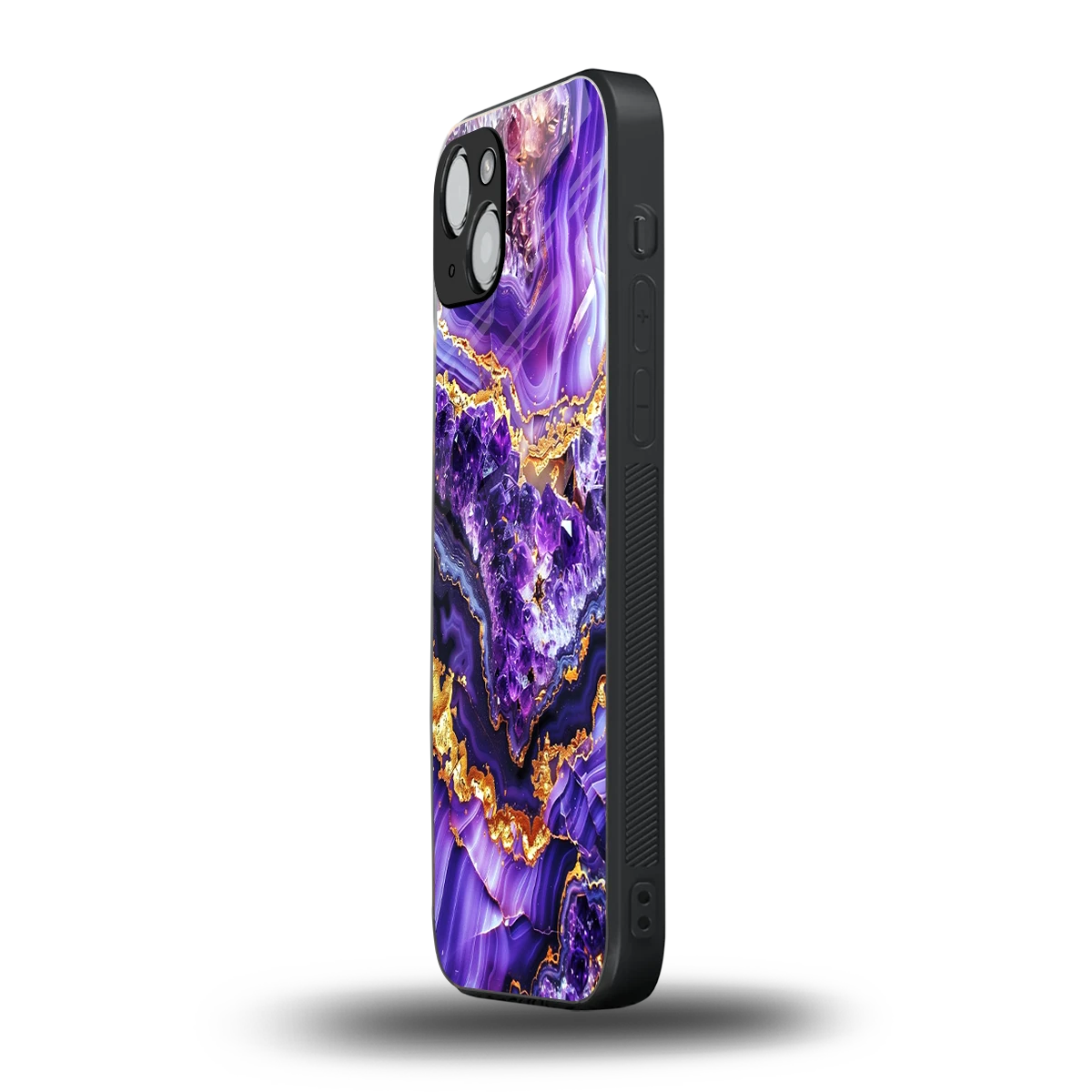 Purple Majesty iphone 14 plus mobile cover | shockproof glass phone case