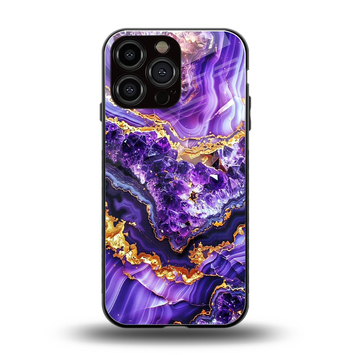 Purple Majesty back phone cover | glass case for iphone 15 pro max