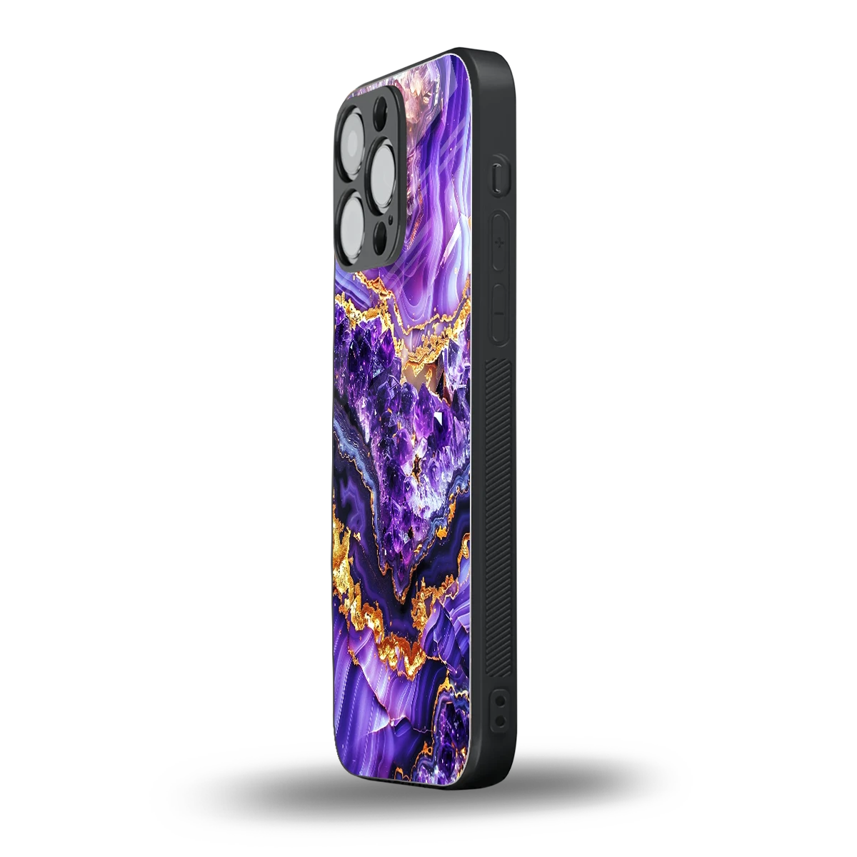 Purple Majesty iphone 15 pro max mobile cover | shockproof glass phone case
