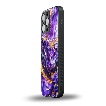 Purple Majesty iphone 15 pro max mobile cover | shockproof glass phone case