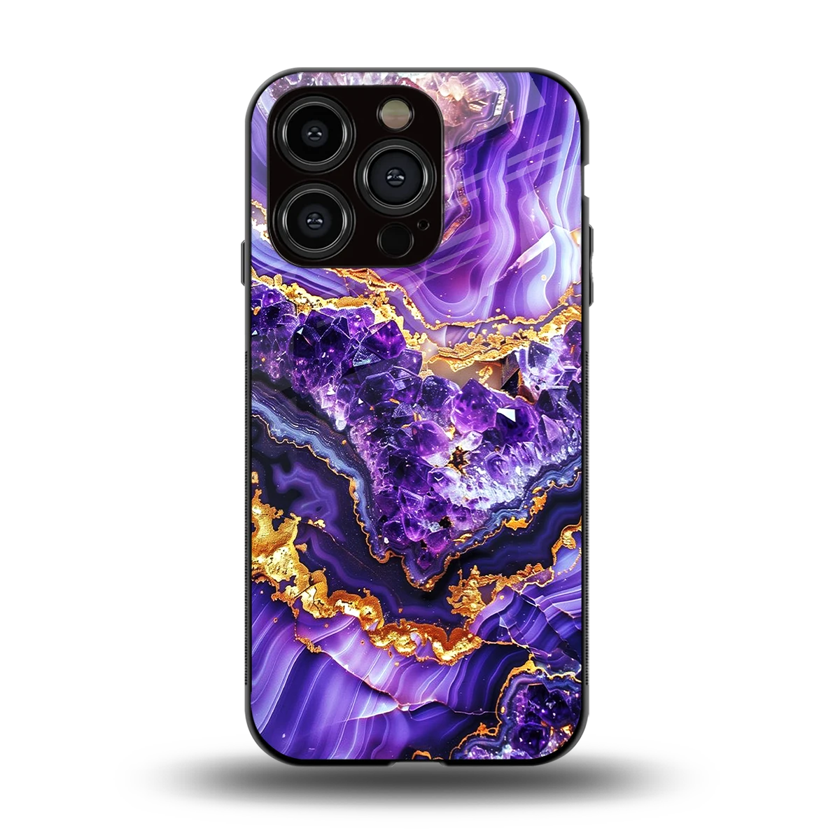 Purple Majesty back phone cover | glass case for iphone 15 pro