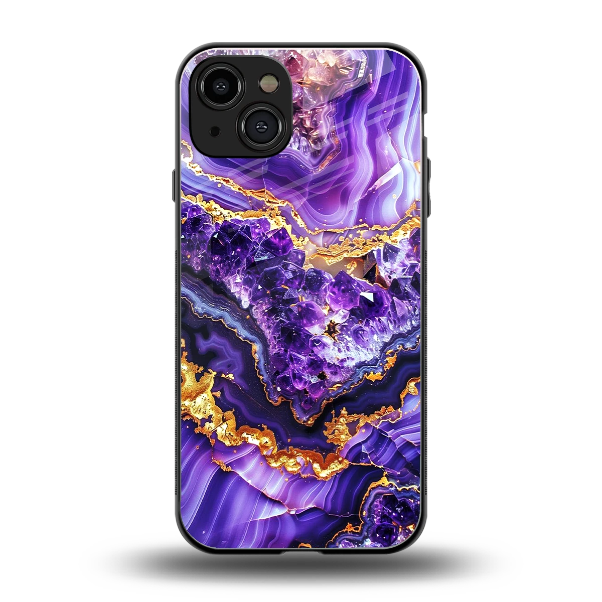 Purple Majesty back phone cover | glass case for iphone 15