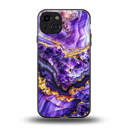 Purple Majesty back phone cover | glass case for iphone 15