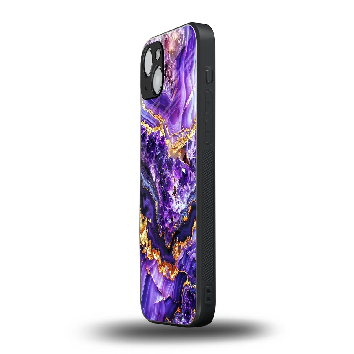 Purple Majesty iphone 15 mobile cover | shockproof glass phone case