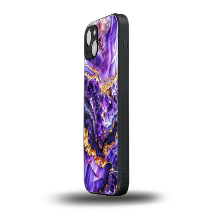 Purple Majesty iphone 15 mobile cover | shockproof glass phone case