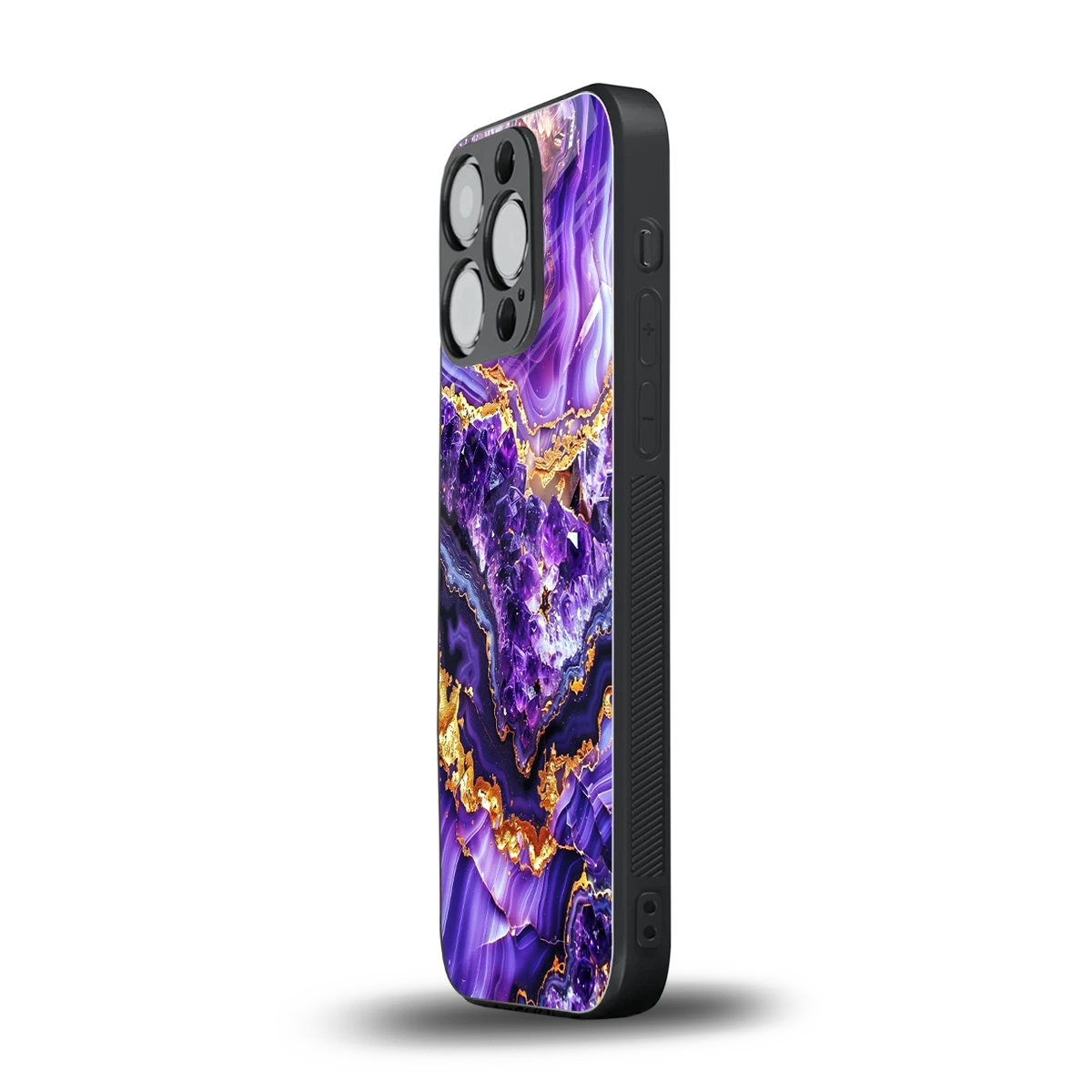 Purple Majesty iphone 16 pro mobile cover | shockproof glass phone case