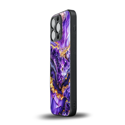 Purple Majesty iphone 16 pro mobile cover | shockproof glass phone case