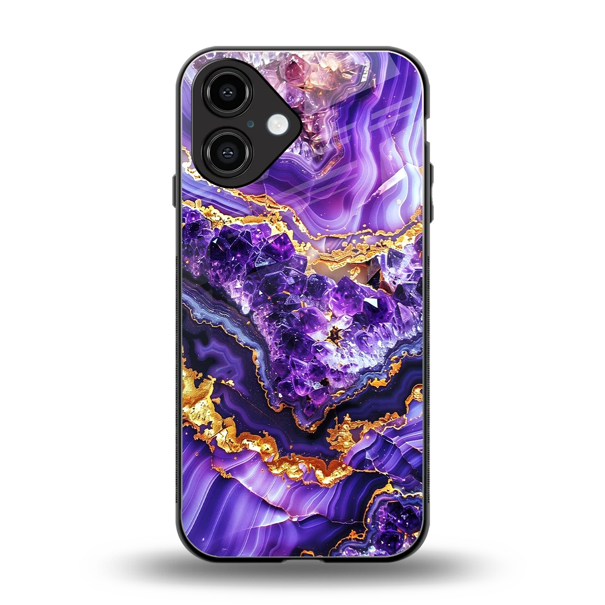 Purple Majesty back phone cover | glass case for iphone 16